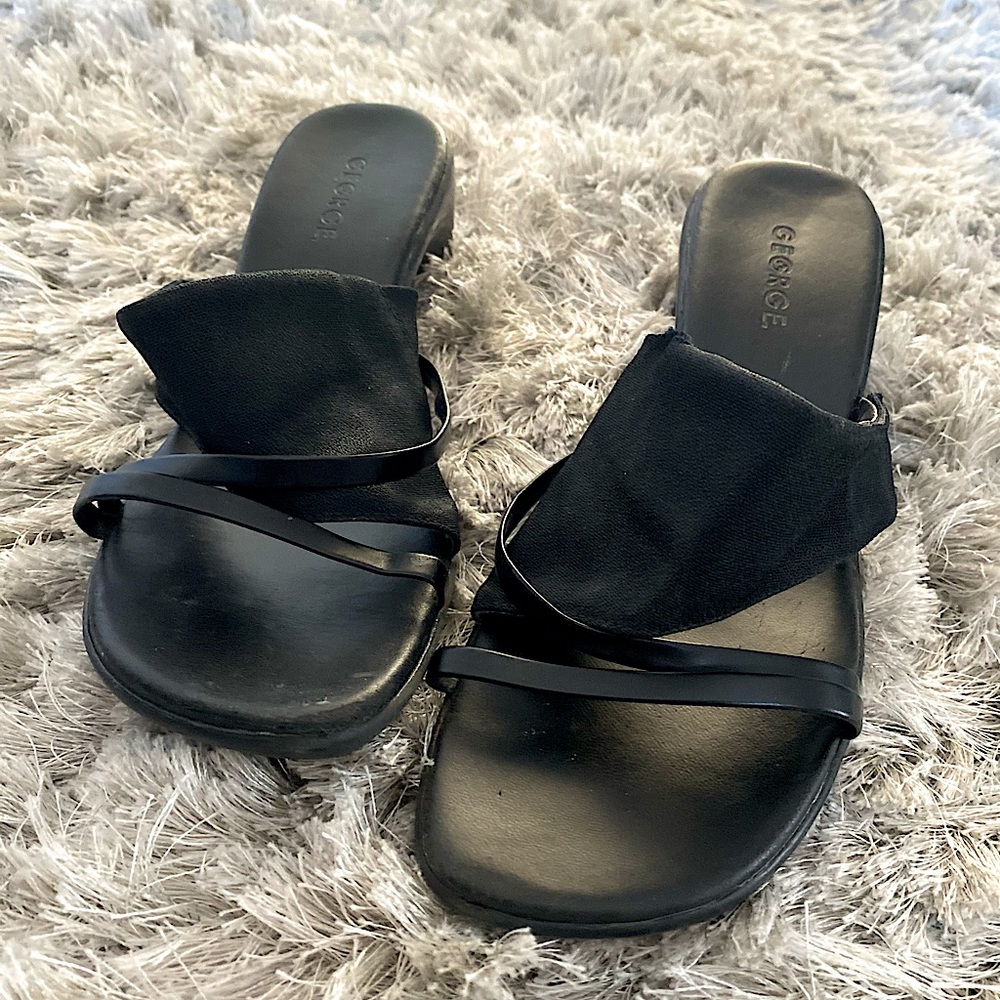 Black George Wedges - Picture 2 of 4
